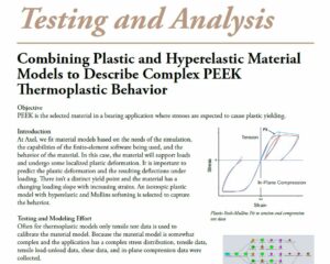 Plastic plus Hyperelastic Material Model fot thermoplastic PEEK behavior