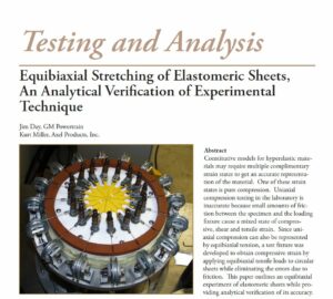 Equal biaxial stretching of Elastomer analytical verfication white paper image