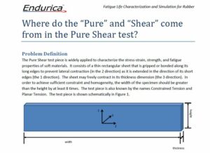 Pure Shear versus Shear in Elastomers