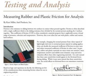 Rubber and Plastic Friction Measuring